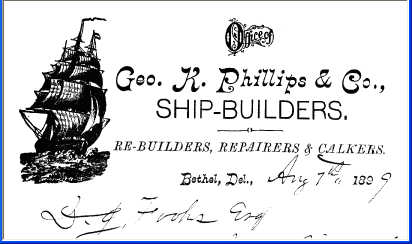 shipbuilder's letterhead 1889
